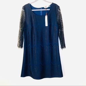 Solitaire Lace Overlay Dress